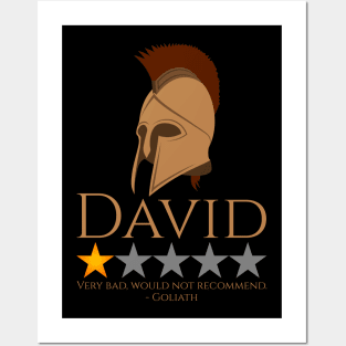 David & Goliath - Biblical Mythology Meme - Old Testament Posters and Art